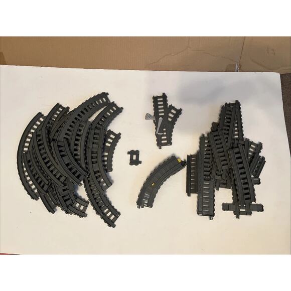 Thomas the Train Sky High Bridge Jump Replacement Part Grey Track Lot Of 35+ - Picture 1 of 4